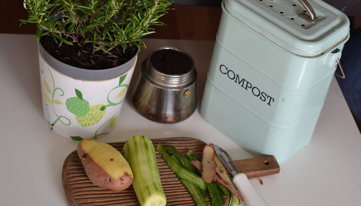 how to stop kitchen compost bin from smelling
