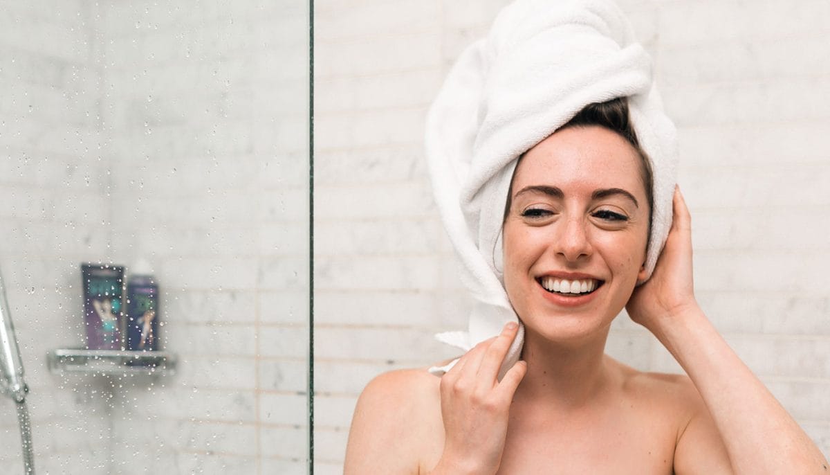 hair falling out in the shower might clog the drain